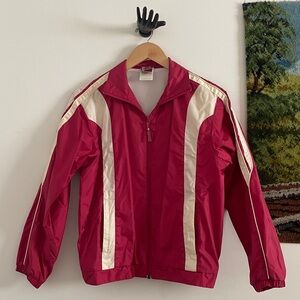 Brooks Fuchsia Zip-Front Athletic Jacket S Vintage retro